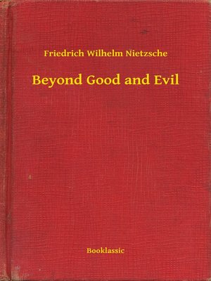 cover image of Beyond Good and Evil